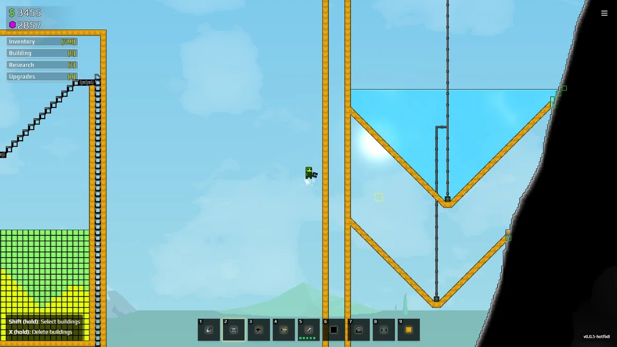 Sandustry Water reservoir and factory setup